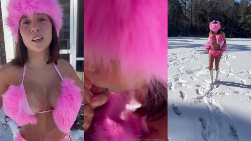 Veronica Perasso Outdoor Blowjob in the Snow