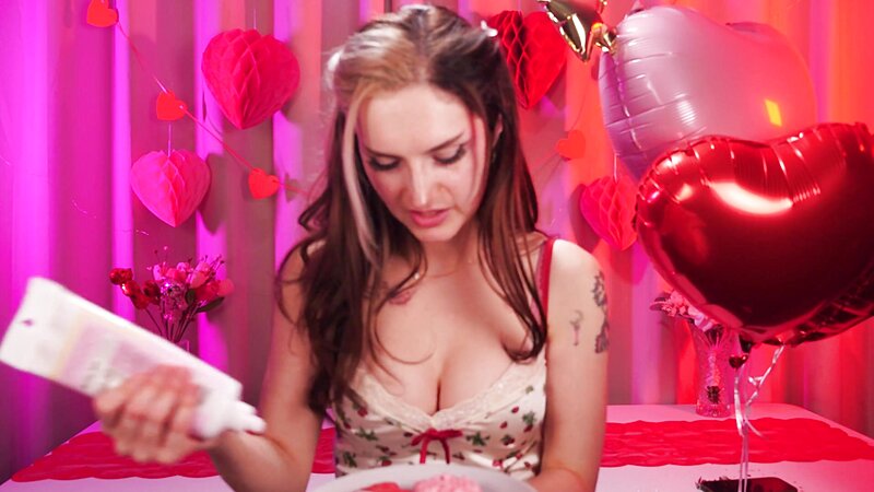 Busy B ASMR Ear Licking Valentine's Cookie Decorating Roleplay