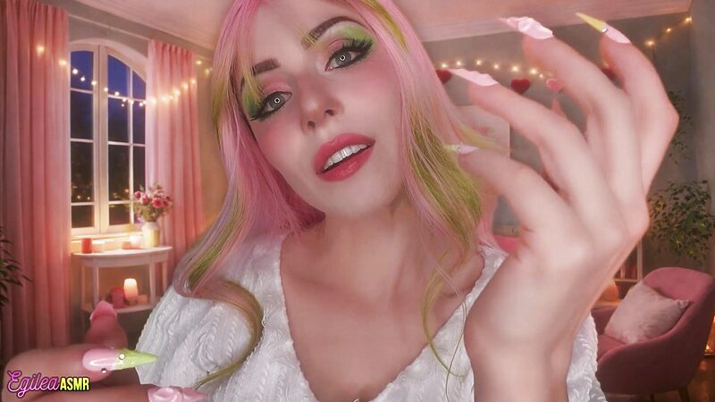 Egilea Valentine's ASMR Cosplay Nude Roleplay Kissing and Licking