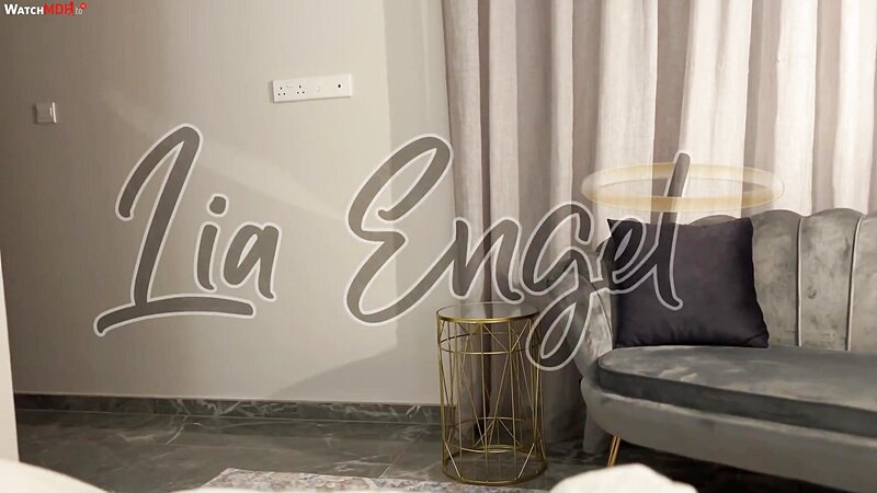 Lia Engel Red Lingerie Facial and Deepthroat Blowjob