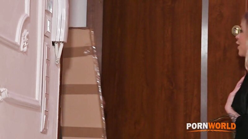 Alexa Flexy Tattooed Lingerie Double Penetration on Couch with Glass Dildo, Anal & Facial