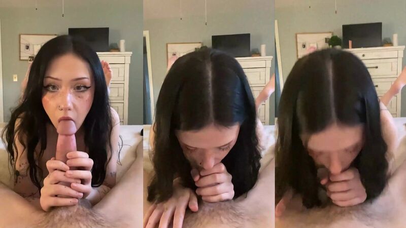 Brattydeath4 Brunette Hard Cock Blowjob POV