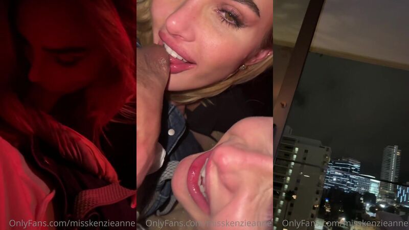 Kenzie Anne Hot Threesome and Blowjob