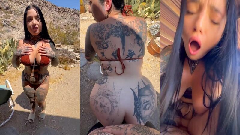 Andeemind Tattooed Big Tits Dick Riding Pussy Drilled Outdoors POV