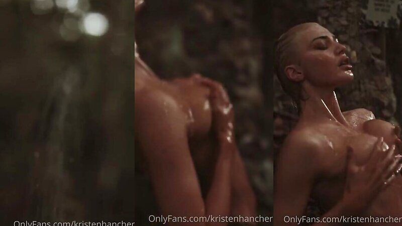 Kristen Hancher Nude Outdoor Shower