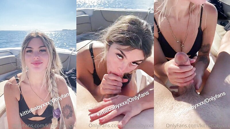 Kittiebabyxxx Horny Boat Blowjob