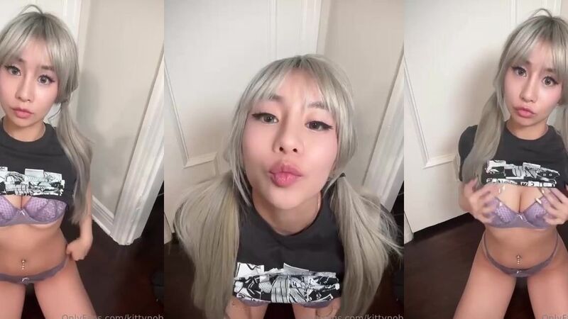 Tiff Petite Asian Lingerie Flaunting Big Tits and Slim Fit Body