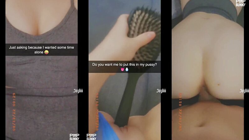 Joyliii Shaved Lingerie Seduction, Doggystyle Creampie with Stepbro