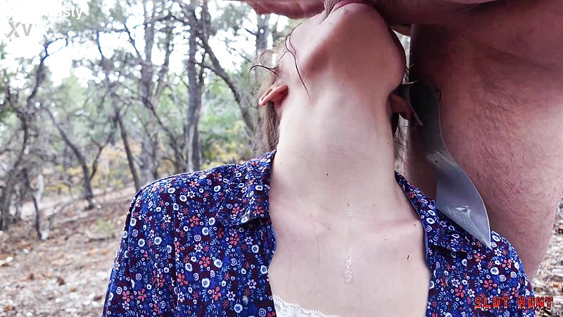 Juniper Ren Slut Hunt Ball Sucking Duct Tape Facefucking Doggystyle Blowjob in Public