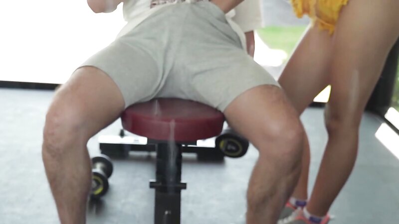 Karina Lin Gym Girl Blowjob and Cum on Ass
