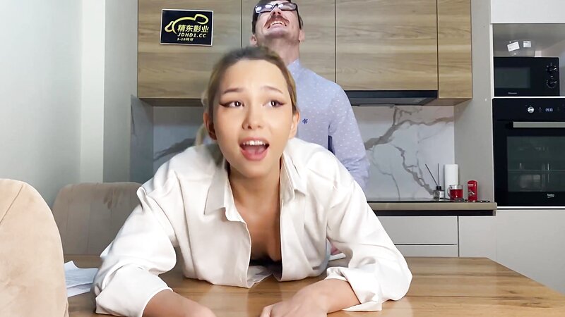 Karina Lin Realtor Blonde Shaved Asian Lingerie Doggy Style Fuck and Blowjob for a Contract