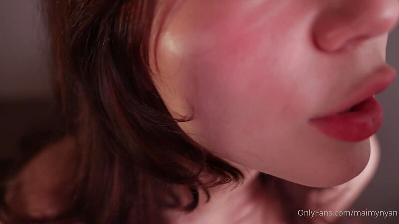 MaimyNyan ASMR Ear Licking Blowjob in Your Ears