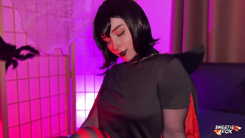 Sweetie Fox Goth Vampire Cosplay Fucked Hard with Facial Cumshot POV