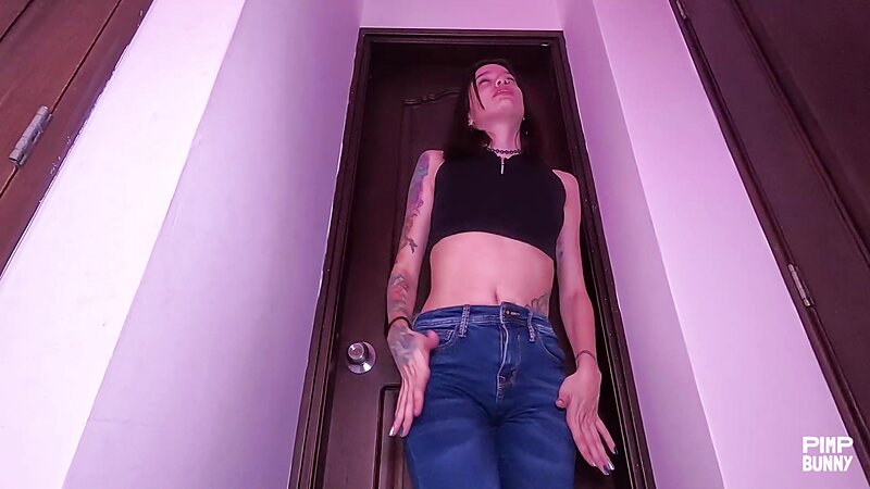 Minami Nose Pierced Crop Top Wetting Her Jeans Peeing
