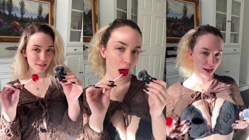 Rose ASMR - Licking & Sucking Lollipop