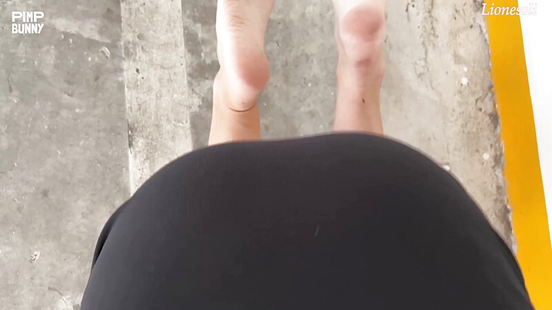 Lionessli Blonde Blowjob on Her Knees in Parking Lot with Tongue Piercing