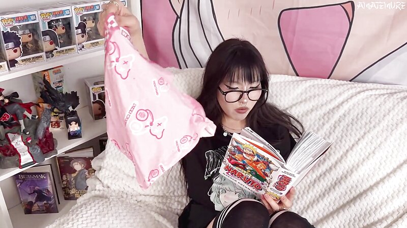 Amatemure Goth Teen Japanese First Rough Creampie Fuck Reward POV