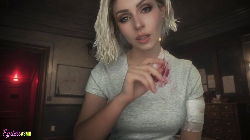 Grace Ashcroft Cosplay ASMR Fluffy Mic Shushing and Hugs