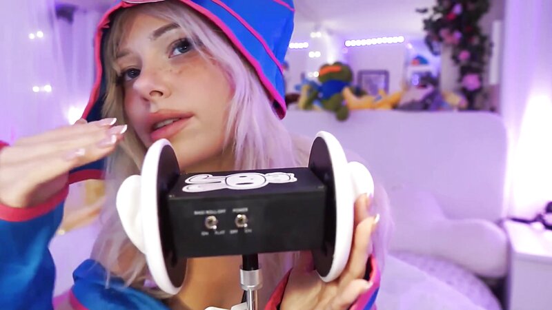 Dollblush Dark Magician Girl Cosplay ASMR Ear Mic Session