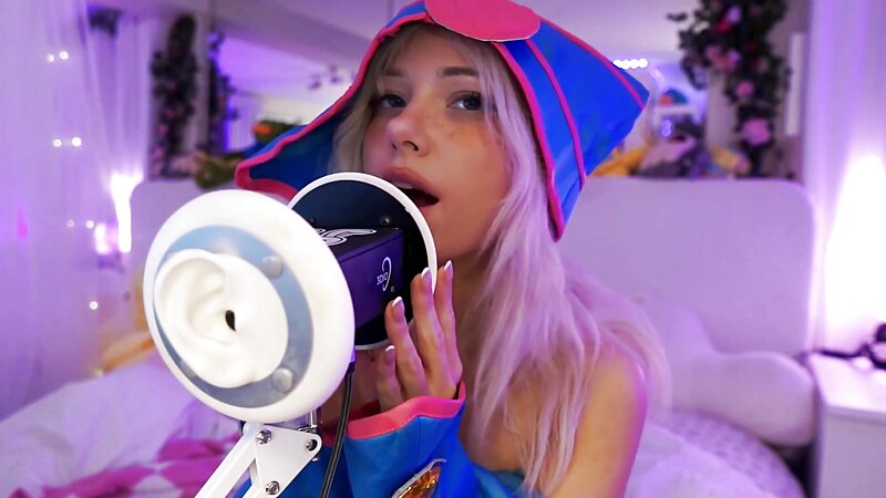 Dollblush Dark Magician Girl Cosplay ASMR Ear Mic Session