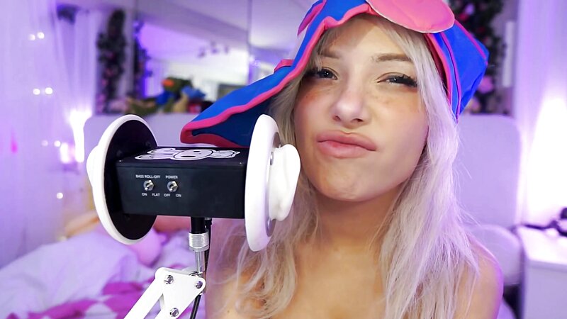 Dollblush Dark Magician Girl Cosplay ASMR Ear Mic Session