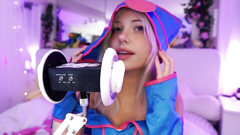 Dollblush Dark Magician Girl Cosplay ASMR Ear Mic Session
