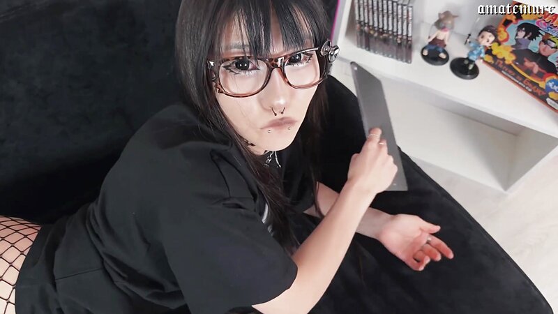 Amatemure Goth Asian Teen Femdom Rough Facial