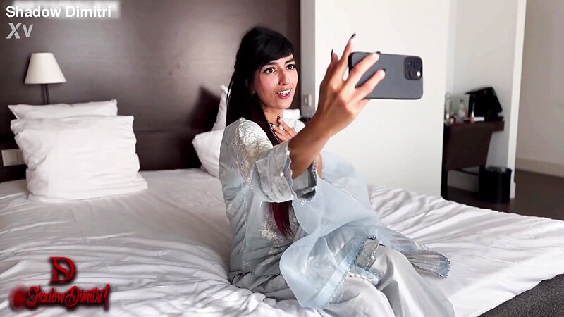 Aaliyah Yasin Deepthroats Shadow Dimitri's Thick BBC in Sloppy Blowjob Session