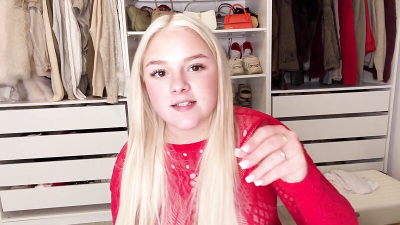 Brooke Marsden Blonde Big Tits Try-On Haul with Nip and Pussy Slips Seduction Teasing
