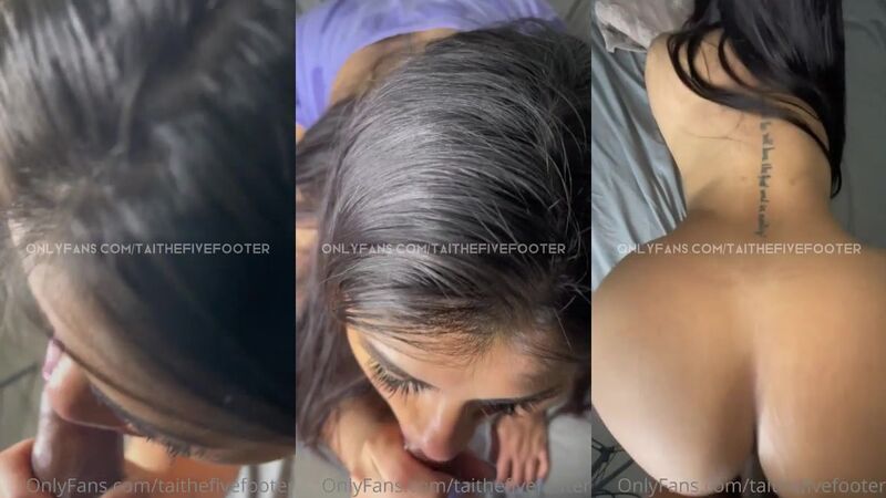 TaiTheFiveFooter Brunette Fetish Blowjob and Hard Doggystyle Fuck