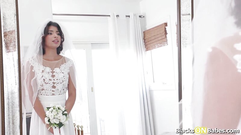 HazelHeartXXX Latina Brunette Blowjob and Deepthroat BBC Before Wedding