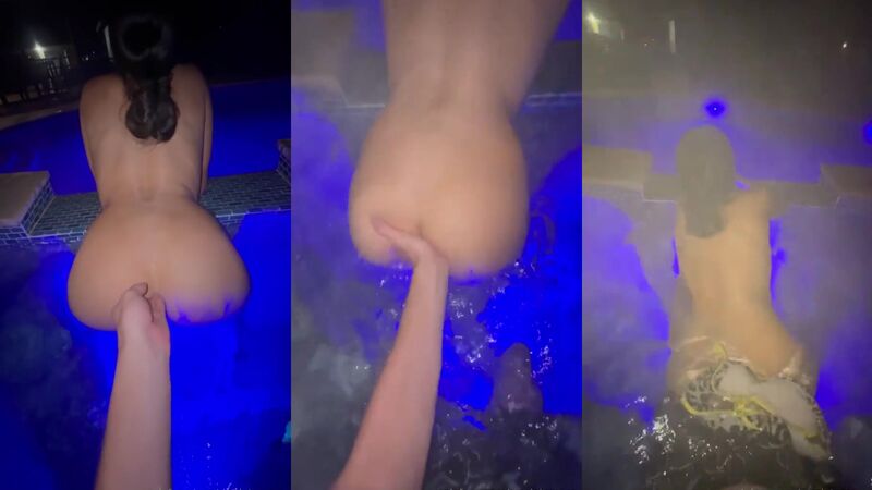 Marie Temara Nude Dry Humping and Fingering in Swimming Pool