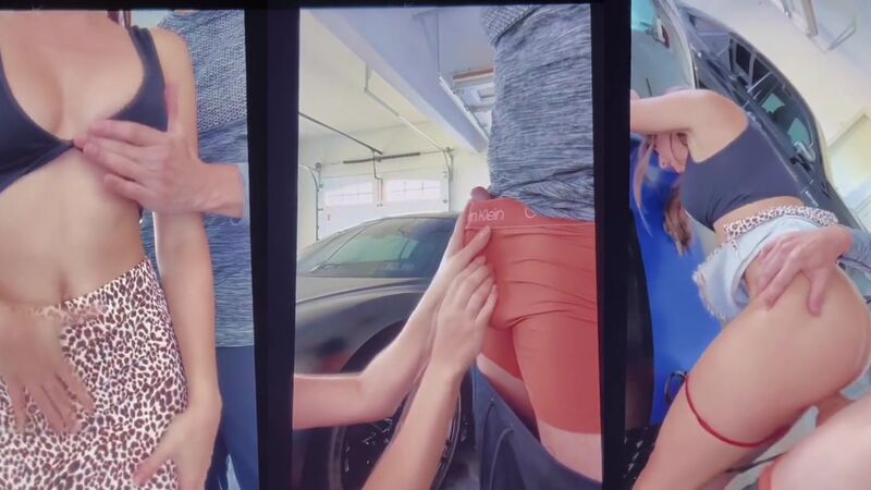 Christina Khalil Blowjob and Doggystyle Sextape in Car Garage