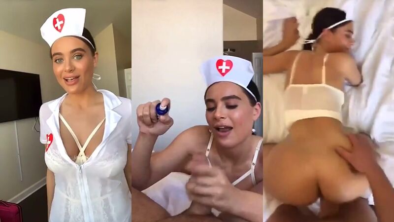 Lana Rhoades Nurse Cosplay Blowjob and Hard Ass Fuck by Patient