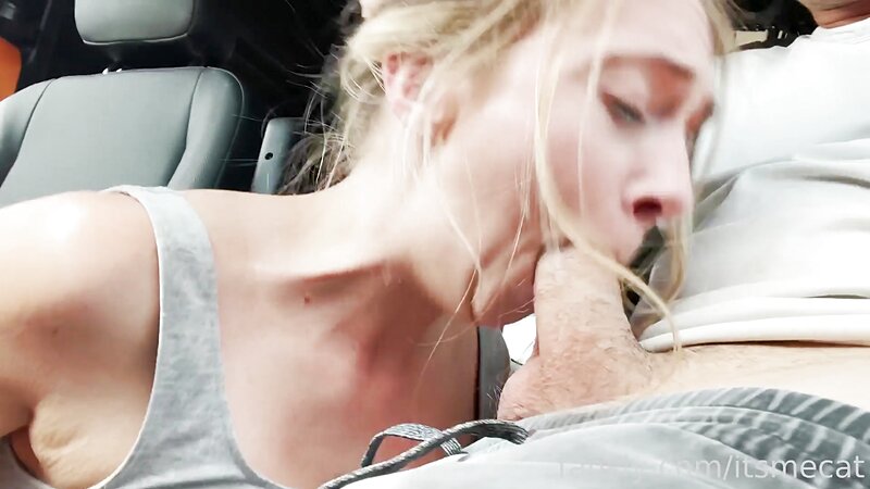 itsmecat Bound and Hardcore Fucked in Van with Blowjob and Cowgirl Roleplay