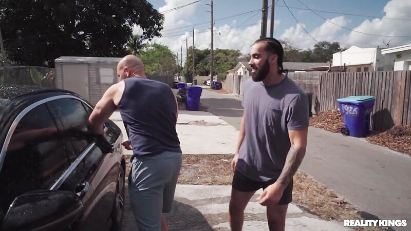 Lolly Dames Milf Blowjob Threesome with Two Cocks in Kitchen