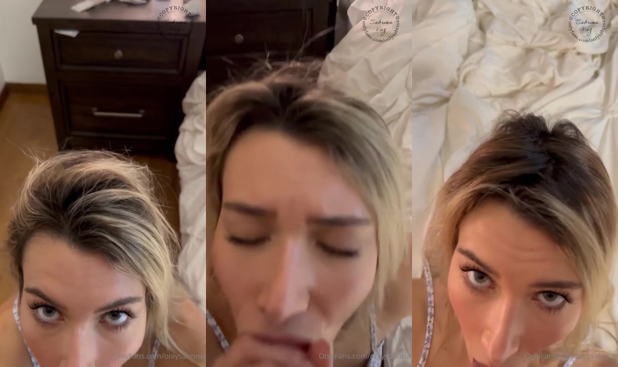 Sabrina Vaz - Close-Up POV: Blowjob on My Knees 