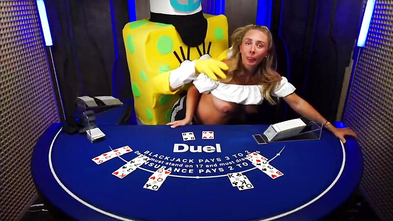 Pregnant Bonnie Blue Gets Fucked While Dealing Cards at the Casino