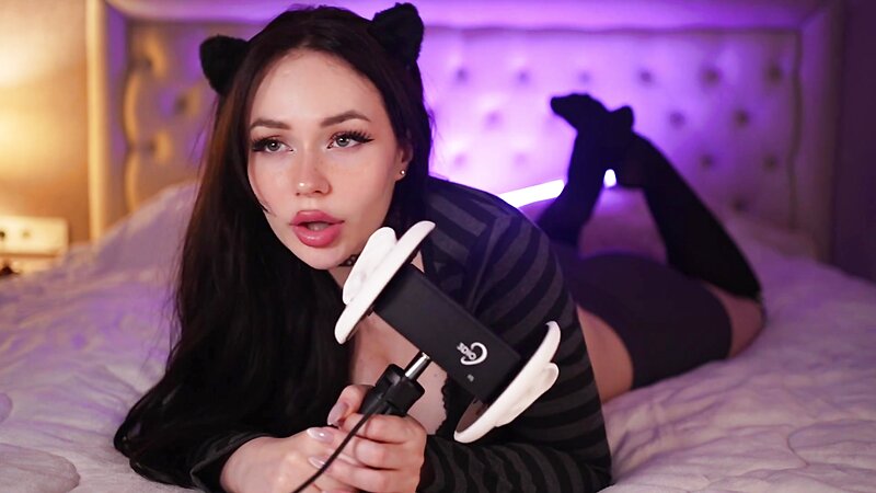 Miss Lily ASMR - My New Sloppy Ear Licking ASMR
