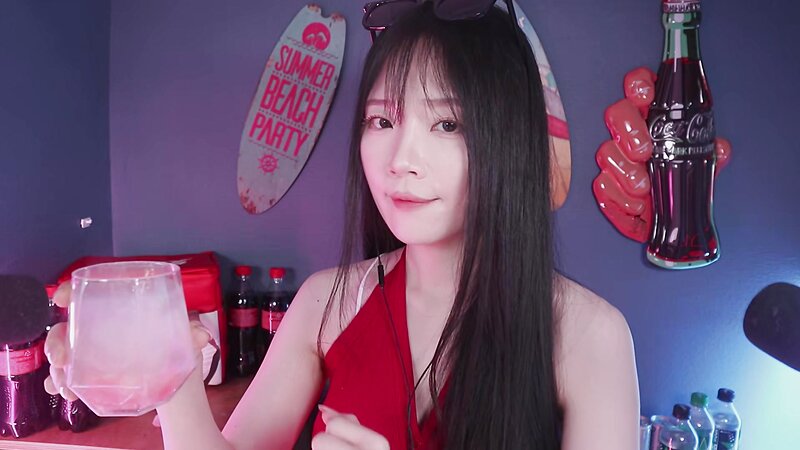 [ASMR]nara_나라 - 18 June 2026 - Refreshing Carbonated Drink Sounds That Cool Your Ears
