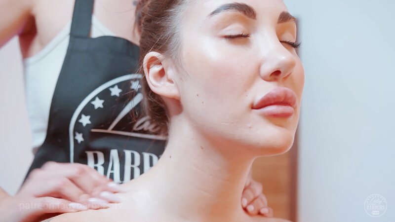 Lady barbers ASMR - Shoulders and Neck Massage by Sandy Lady Barber​
