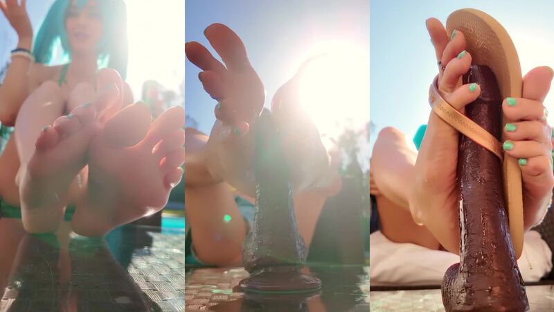 Aery Tiefling - Brazilian Miku Footjob