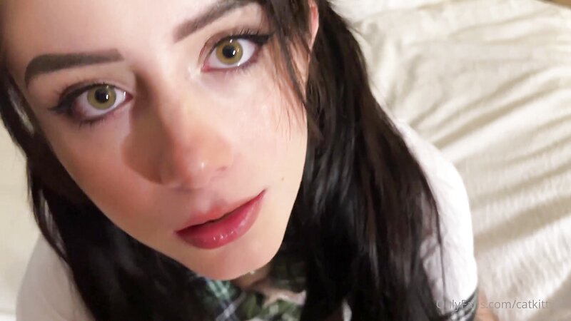 CatKitty21 - Gets Drilled In Her School Uniform