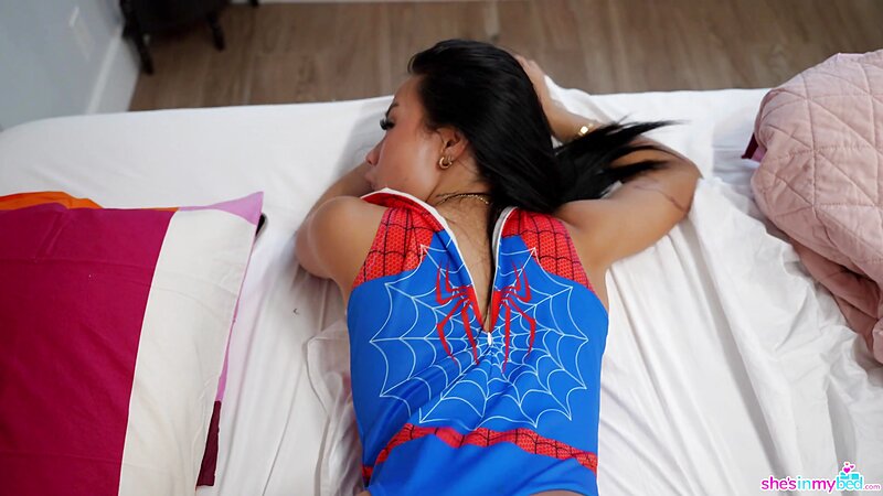 Vivienne Vo Rides Her Stepbro As Spidergirl