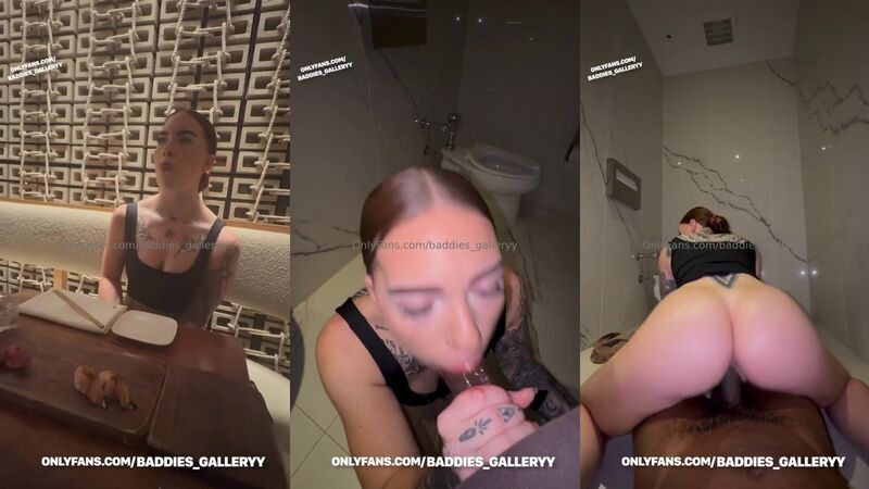 TheLatBarbie Invites Her Date Over A Risky Restaurant Bathroom Sex