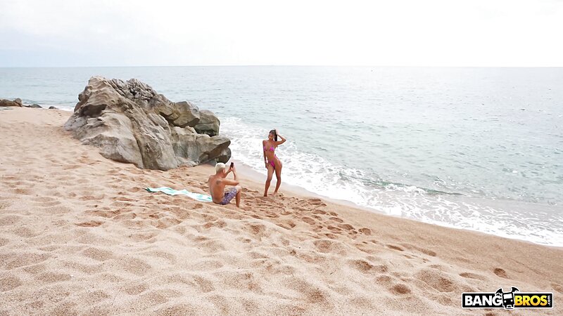 Lia Lin's Hot Threesome On The Beach