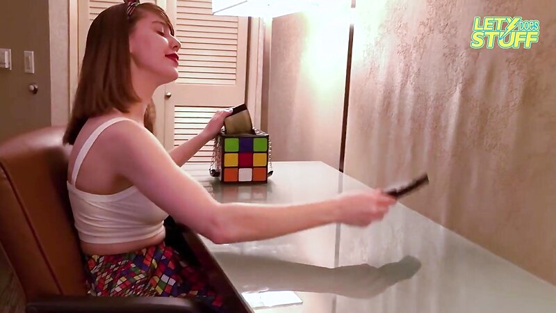 Lety Does Stuff Nude Rubik's Cube Tease