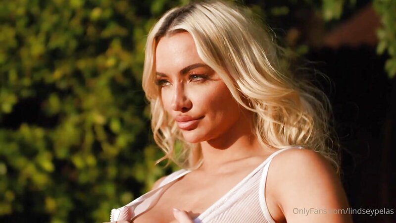 Lindsey Pelas Nude See Through Lingerie Teasing