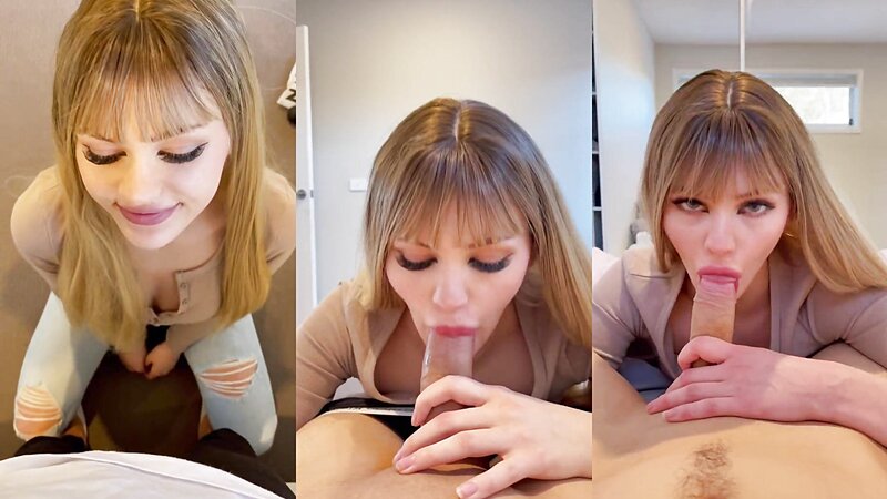 Milakittenx Deepthroat and Sloppy Blowjob