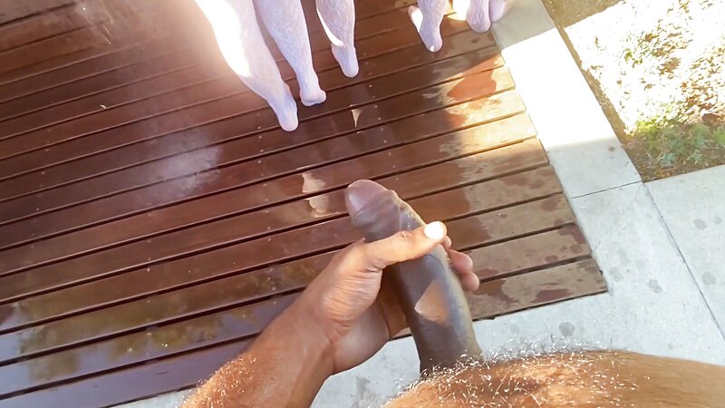 AJ Applegate, Lena Paul & Laney Grey Take Turns Sharing A BBC Outdoors
